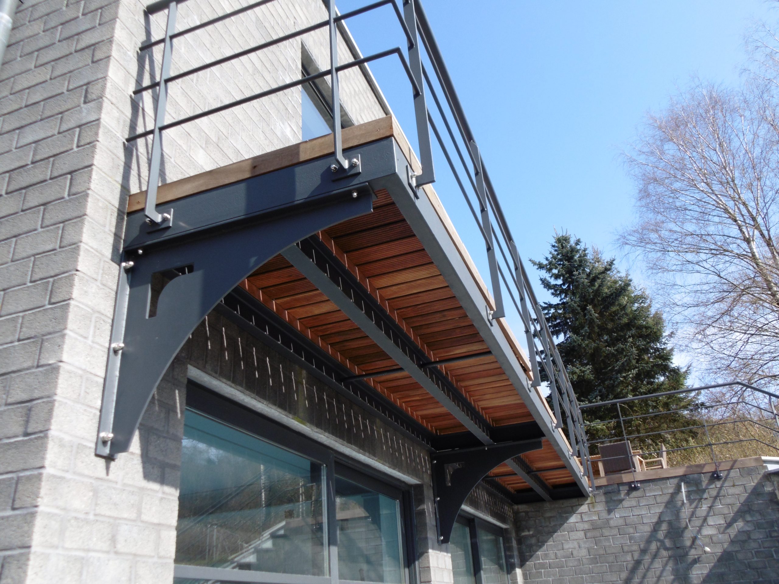 Escalier et terrasse province de luxembourg