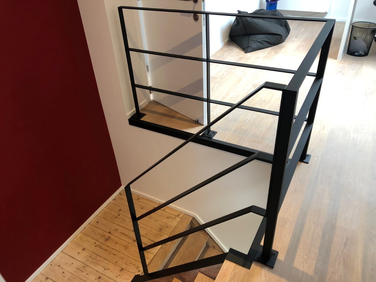 Garde corps en plat 2 sous lisses 2