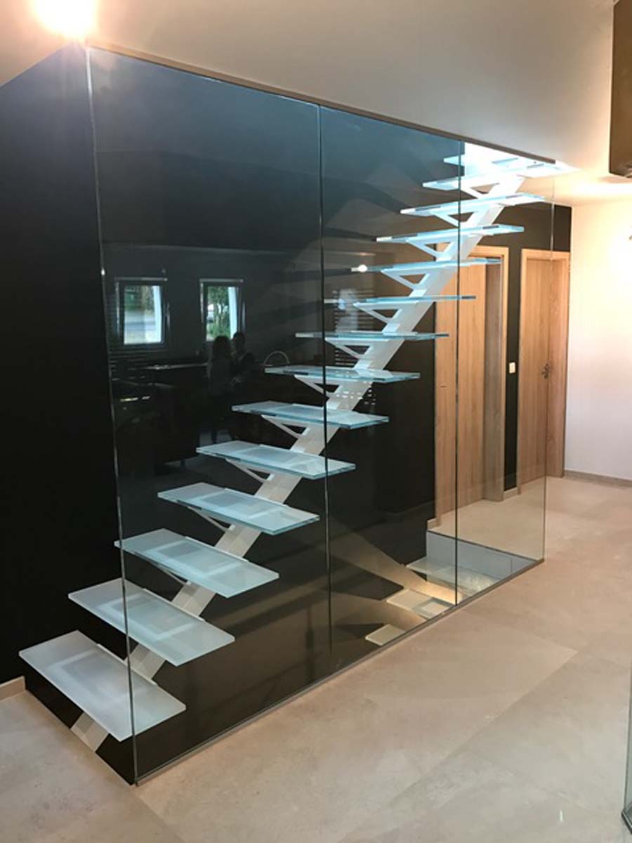 Verre sécurit de sol à sol